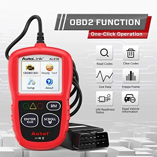 Autel Autolink AL319 – Lettore Codici OBD II/EOBD, Strumento di diagnosi - immagine 2