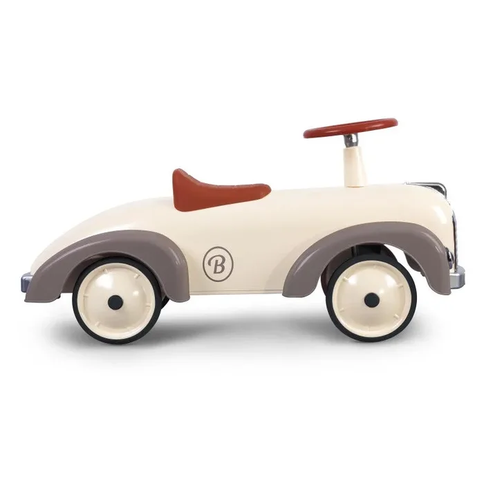 Auto Cavalcabile Vintage da Corsa per Bambini Baghera Speedster Silkgrey - immagine 2