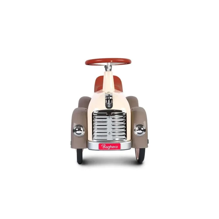 Auto Cavalcabile Vintage da Corsa per Bambini Baghera Speedster Silkgrey - immagine 3