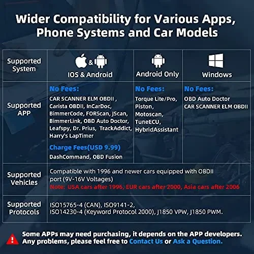 AUTOPHIX Nexlink OBD2 Bluetooth 5.0 per Auto e Moto, Dispositivo Diagnostico, Adattatore per iOS e Android - immagine 2