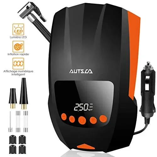 AUTSCA Pompa di Aria per Auto, compressore d’Aria DC-12V 150PSI, compressore… Online