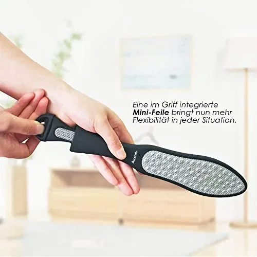 Auxmir Raspa Piedi in Acciaio Inox, per Pedicure Professionale, Ovale - immagine 2