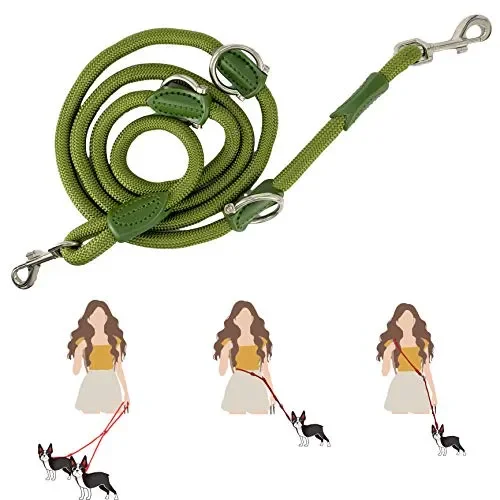 AVANZONA Guinzaglio per Cani in Nylon Resistente Multiuso Diversi Green