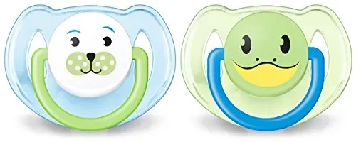 AVENT Silicon Soother Animal (6-18 months), Modello e Colori Assortiti