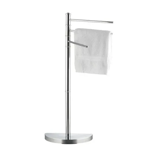 Axentia 282161 Piantana Porta Asciugamani, Metallo, Argento, 17.5×32.5×86 cm