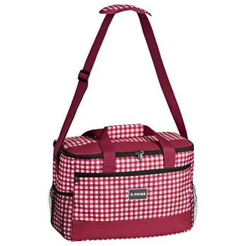 B.PRIME Borsa Termica 20L Classic – Vichy – 36 x 26 x 22 cm – Online - immagine 2