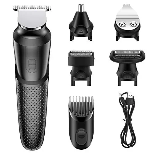 Babacom Rasoio Barba Elettrico, 5-in-1 Multifunzione Tagliacapelli Uomo con…