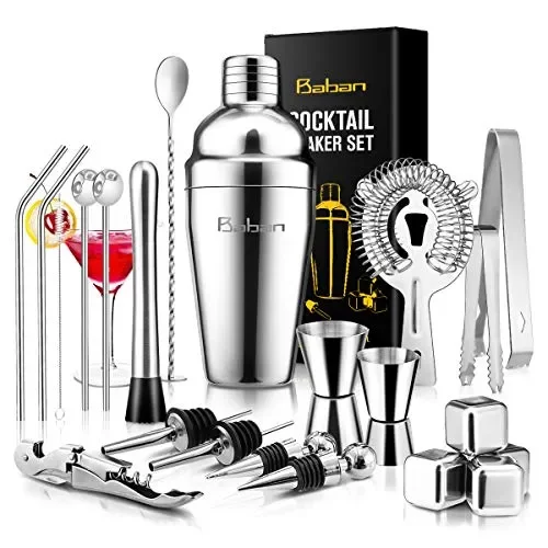 Baban set cocktail 22 pezzi,set professionale,Compreso 4 A:22pcs