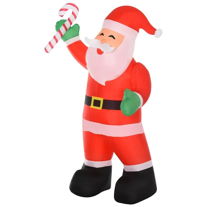 Babbo Natale Gonfiabile H243 cm con Luci a LED Fornitura