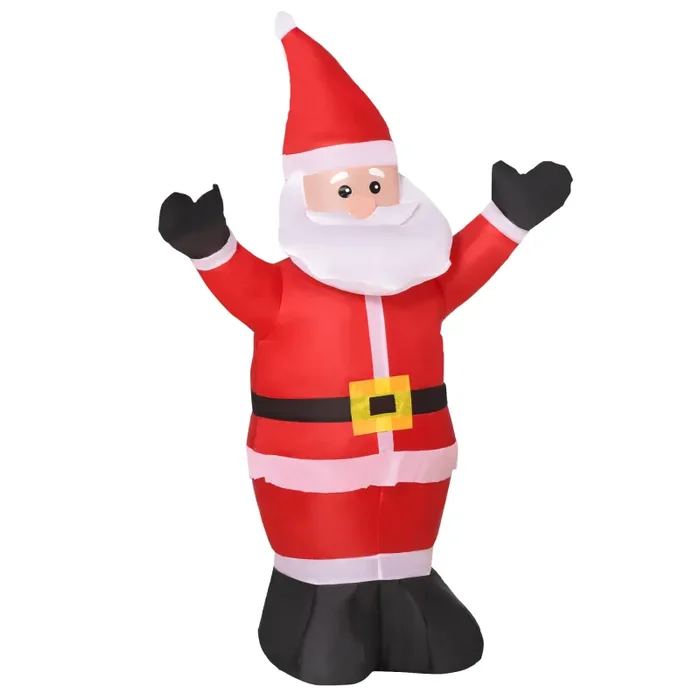 Babbo Natale Gonfiabile Luminoso con Luci LED 80x40x120 cm