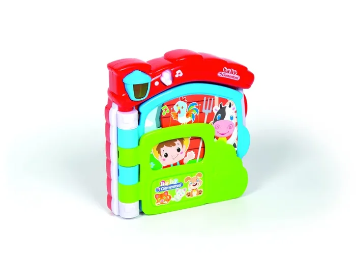 Baby Clementoni – Il Mio Primo Libro della Fattoria, Gioco Educativo Bambini 10 Mesi-3 Anni, Libro Interattivo, Suoni e Immagini per Riconoscere gli Animali della Fattoria, Lingua Italiana, 17222