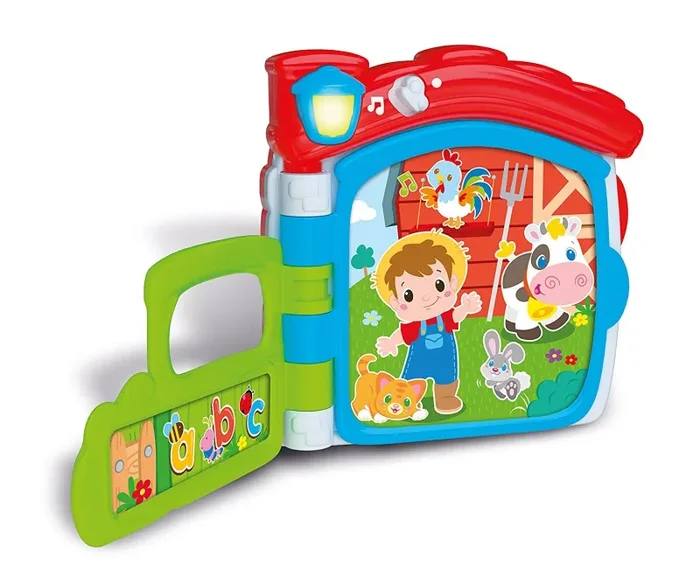 Baby Clementoni – Il Mio Primo Libro della Fattoria, Gioco Educativo Bambini 10 Mesi-3 Anni, Libro Interattivo, Suoni e Immagini per Riconoscere gli Animali della Fattoria, Lingua Italiana, 17222 - immagine 2