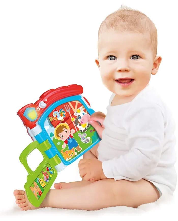 Baby Clementoni – Il Mio Primo Libro della Fattoria, Gioco Educativo Bambini 10 Mesi-3 Anni, Libro Interattivo, Suoni e Immagini per Riconoscere gli Animali della Fattoria, Lingua Italiana, 17222 - immagine 3