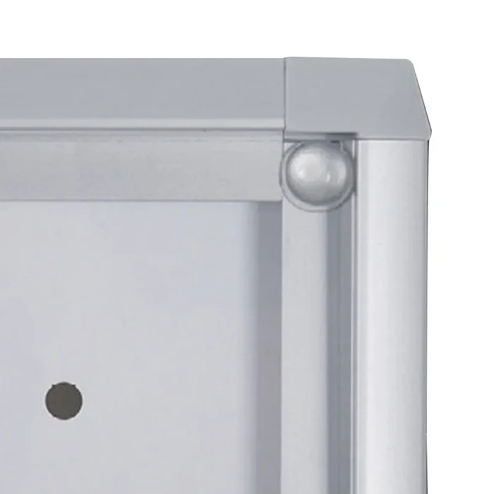 Bacheca con Anta Battente 49,1x65x2,6 cm in Alluminio Grigio Chiaro - immagine 2