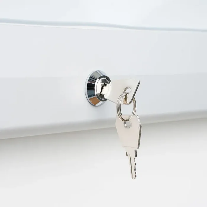 Bacheca da Esterno con Apertura a Ribalta 58,5x76x4,7 cm in Alluminio con Led Silver Online - immagine 3