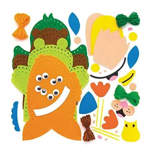 Baker Ross Kit da cucito per burattini con animali dello stagno (confezione… - immagine 2