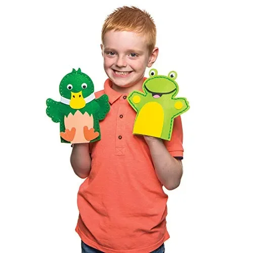 Baker Ross Kit da cucito per burattini con animali dello stagno (confezione… - immagine 3