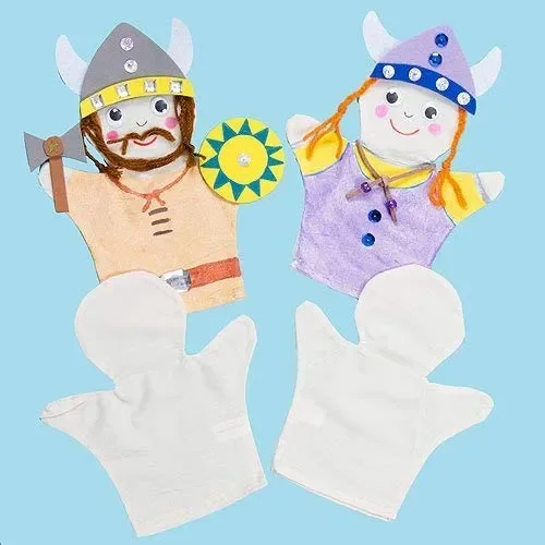 Baker Ross Marionette da Mano in Tessuto per Bambini Creare, Decorare e… - immagine 3