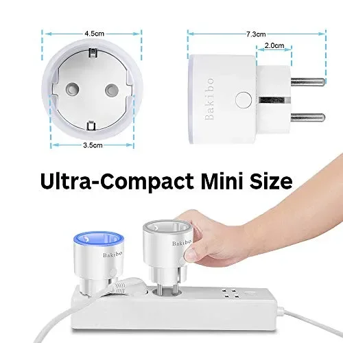 bakibo Presa Intelligente Wifi Compatibile con Alexa Echo, Google Home, Mini… - immagine 3