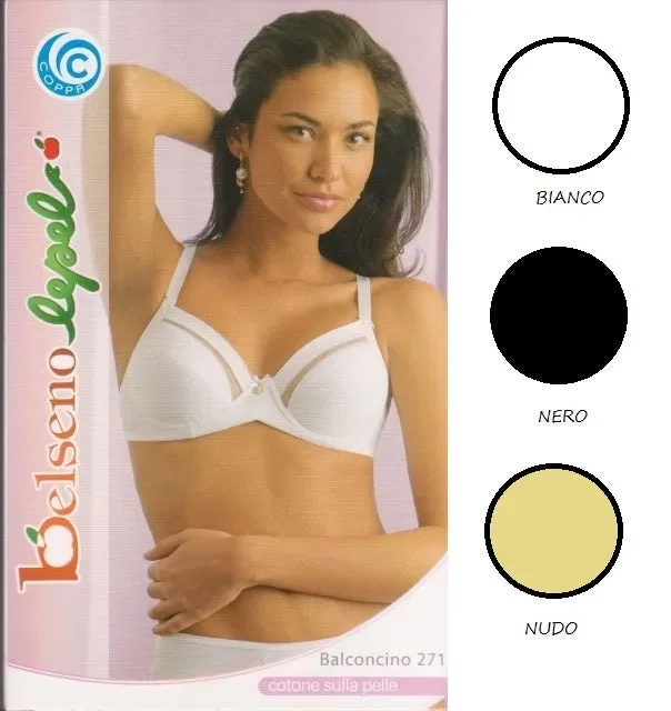 BALCONCINO DONNA LEPEL IN COTONE ELASTICIZZATO COPPA C ART 271 COL. E MIS. A SCELTA Fornitura