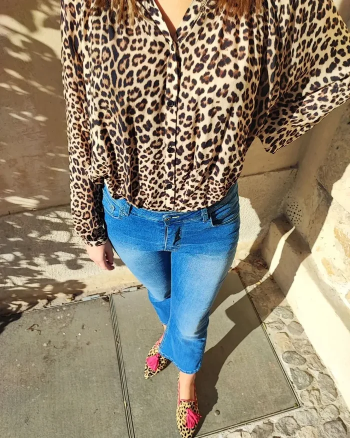 BALLERINA LEOPARDO FUCSIA - immagine 2