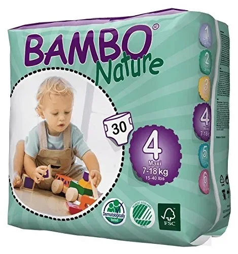 Bambo Nature – Pannolini ecologici, misura 7-18 kg Taglia 4 - immagine 2