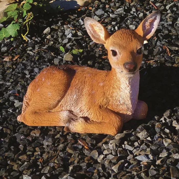 Bamby Cucciolo Decorativo in Resina 28×17 cm per Laghetti e Giardini