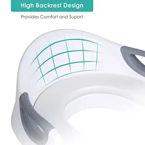 BAMNY Riduttore per WC Bambini, Forma Ergonomica, Ergonomico Bianco - immagine 3