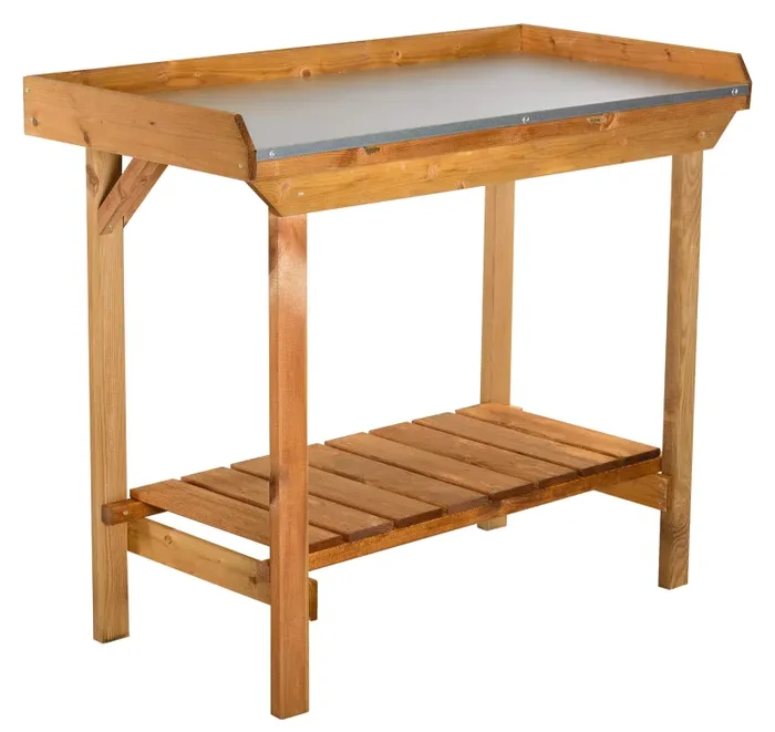 Banco da Lavoro per Giardinaggio 108x52x92 cm in Legno