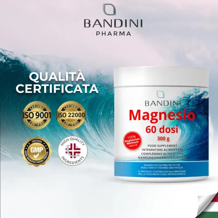 Bandini® MAGNESIO COMPLETO IN POLVERE 430mg – Magnesio Puro 60 Dosi, Magnesio Carbonato Fonte di Magnesio Citrato, Integratore Benessere Intestinale Per Stitichezza, Ansia, Stress, Memoria (300g) - immagine 3