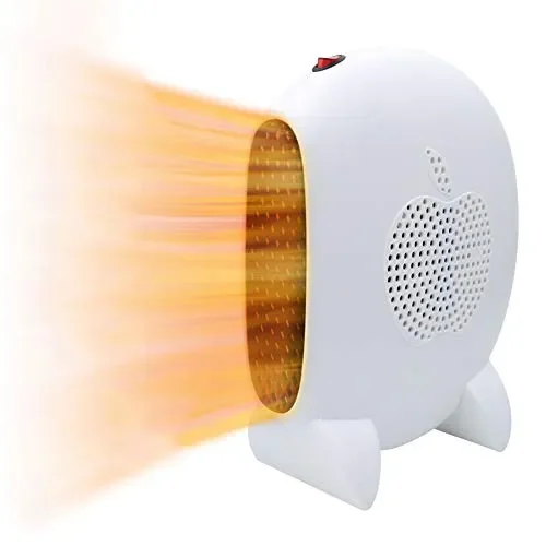 BAOKUA Termoventilatore Elettrico, compatto a bassa Bianco