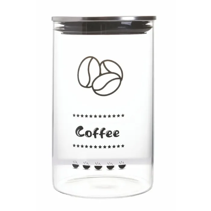 Barattolo Caffè Ø10,1×16,7 cm 1000 ml in Vetro Borosilicato VdE Tivoli 1996 Love it - immagine 2