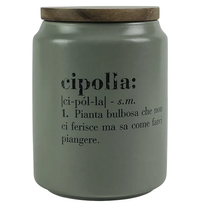 Barattolo cipolla 800 ml in Gres VdE Tivoli 1996 Grigio