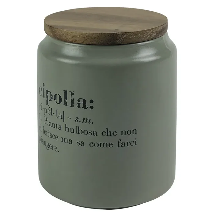 Barattolo cipolla 800 ml in Gres VdE Tivoli 1996 Grigio - immagine 2