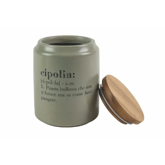 Barattolo cipolla 800 ml in Gres VdE Tivoli 1996 Grigio - immagine 3