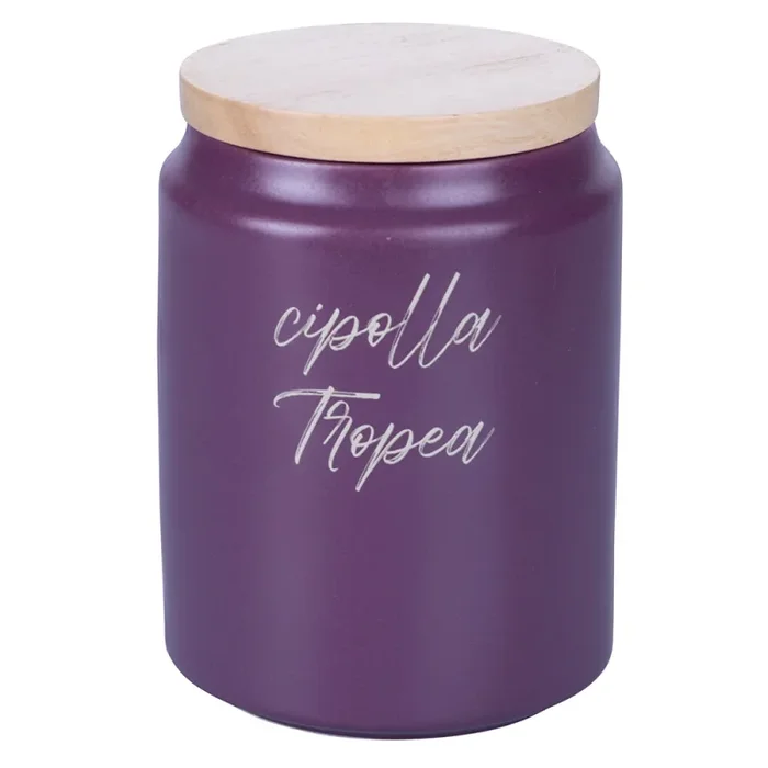 Barattolo Cipolle Tropea 900 ml in Stoneware VdE Tivoli 1996 Shades of Provence