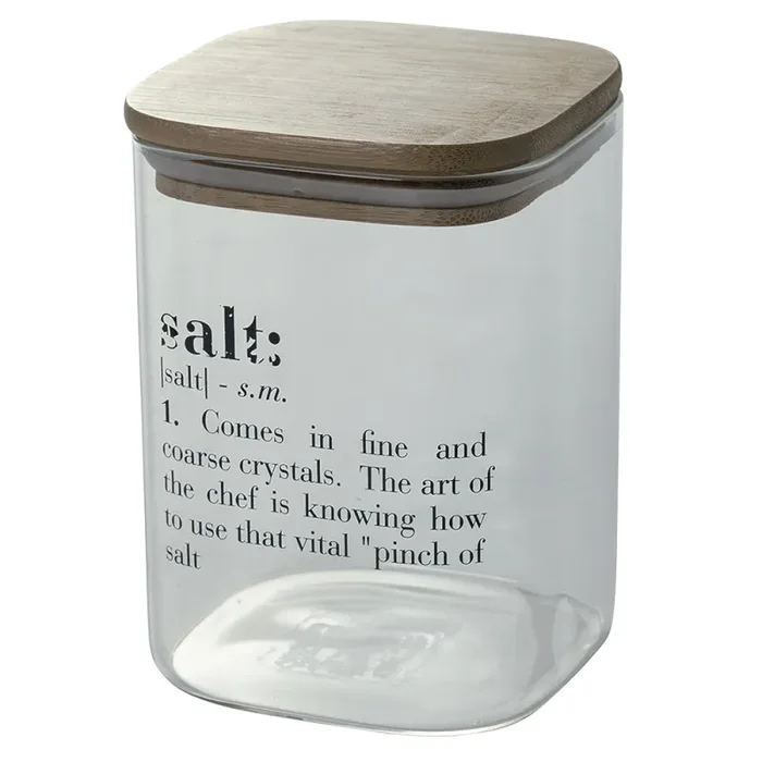 Barattolo Sale 1 Litro in Vetro VdE Tivoli 1996 Inglese Trasparente - immagine 2