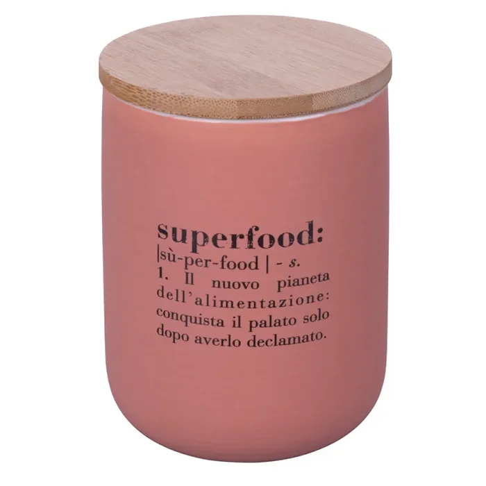 Barattolo Superfood 750 ml in New Bone China VdE Tivoli 1996 Rosa Sconti - immagine 2