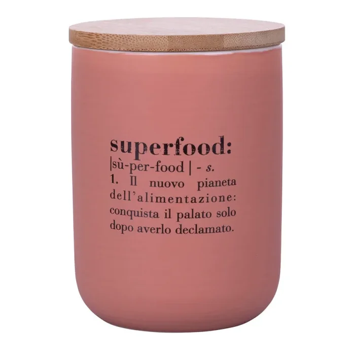 Barattolo Superfood 750 ml in New Bone China VdE Tivoli 1996 Rosa Sconti - immagine 3