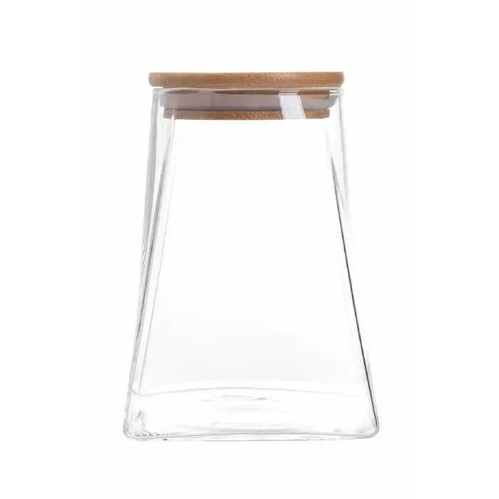 Barattolo Triangolare 10,5×10,5×15,3 cm 900 ml in Vetro Borosilicato VdE Tivoli 1996 Love - immagine 2