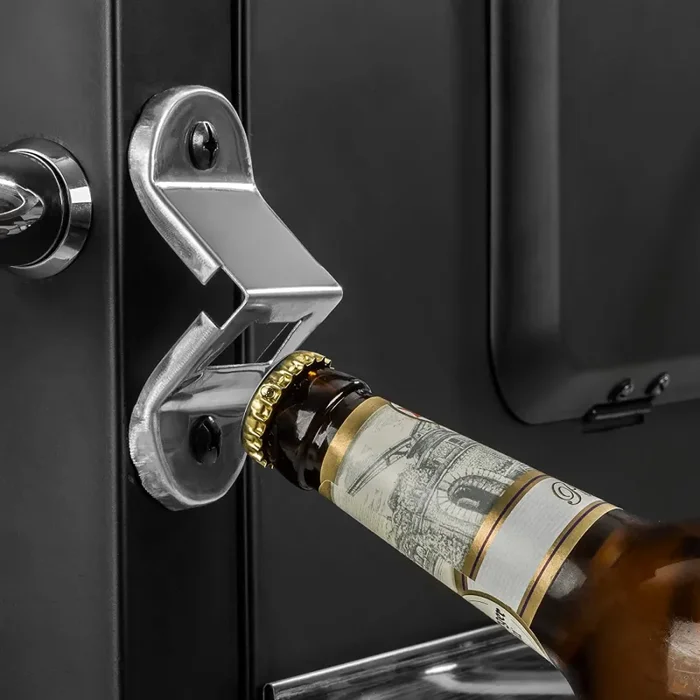 Barbecue a Carbone Carbonella 115x107x66 cm con Ripiani Laterali Friend Nero In saldo - immagine 2