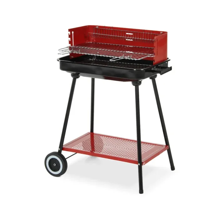 Barbecue a Carbone Carbonella con Paravento e Carrello Taddei Carbonella 60