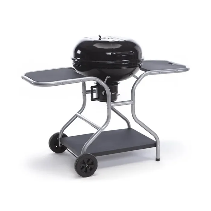 Barbecue a Carbone Carbonella con Termometro Carrello e Raccoglitore Olio Taddei Round 61 In saldo