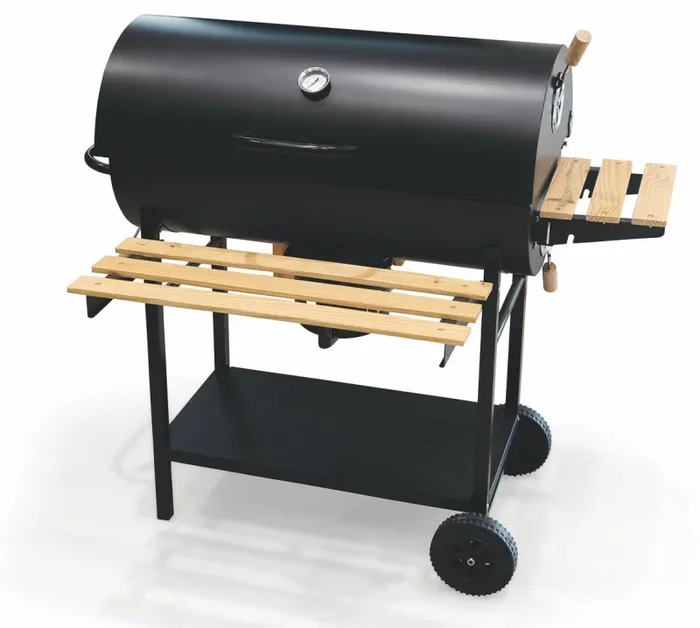 Barbecue a Carbone Carbonella Rettangolare 108x70x100 cm Soriani Sun-Day Nero - immagine 2