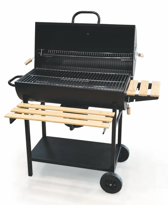 Barbecue a Carbone Carbonella Rettangolare 108x70x100 cm Soriani Sun-Day Nero - immagine 3
