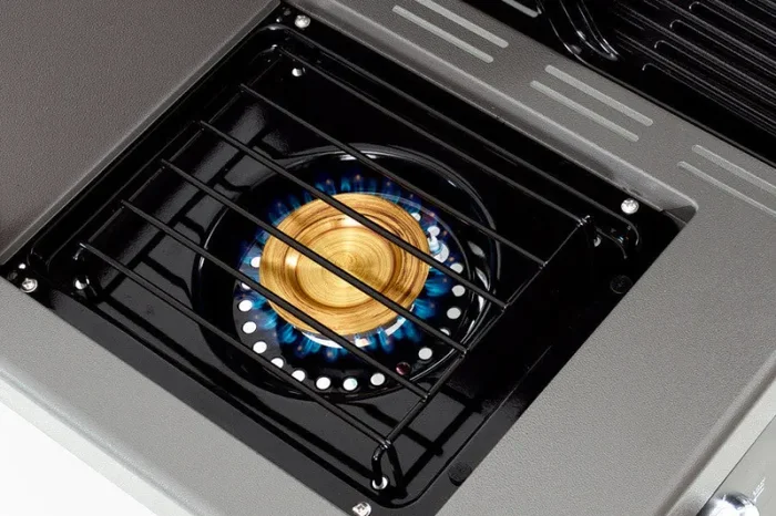 Barbecue a Gas GPL 3 Fuochi 15kW con Fornello Laterale Sochef Grangusto Moda - immagine 3