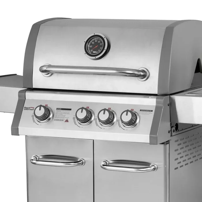 Barbecue a Gas GPL 4 Bruciatori 133x57x114 cm Master Grigio - immagine 2