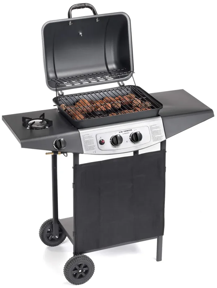 Barbecue a Gas GPL con Pietra Lavica 1 Fuoco Ompagrill 4939 Double