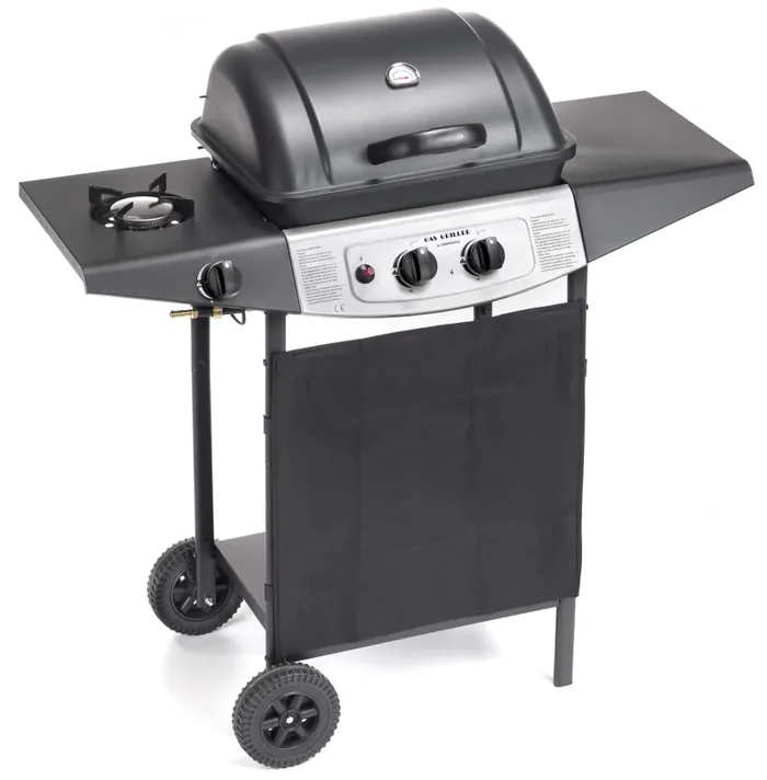 Barbecue a Gas GPL con Pietra Lavica 1 Fuoco Ompagrill 4939 Double - immagine 2