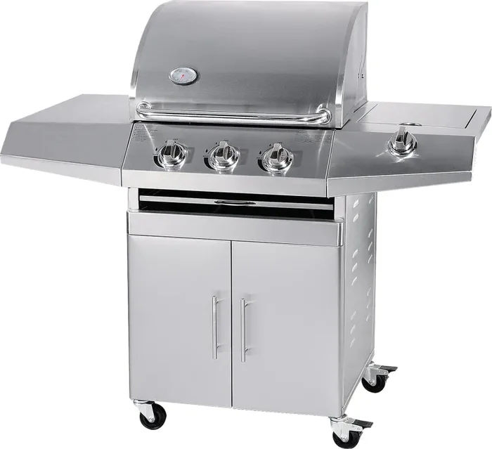 Barbecue a Gas GPL e Metano 3 Fuochi Turrer Roasted Plus Inox